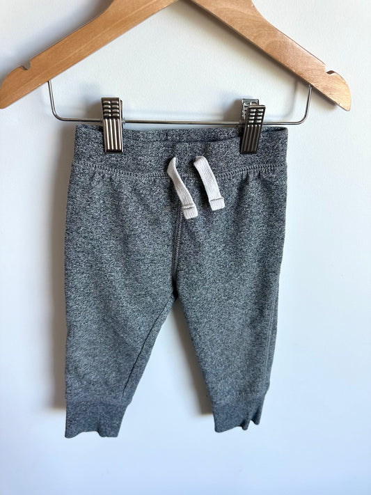 Grey Tapered Joggers / 12-18m