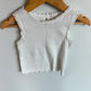 Gap White Lace Hem Tank Top / 18m