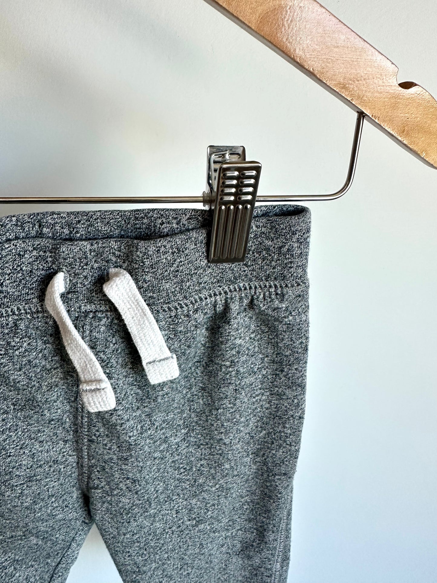Grey Tapered Joggers / 12-18m