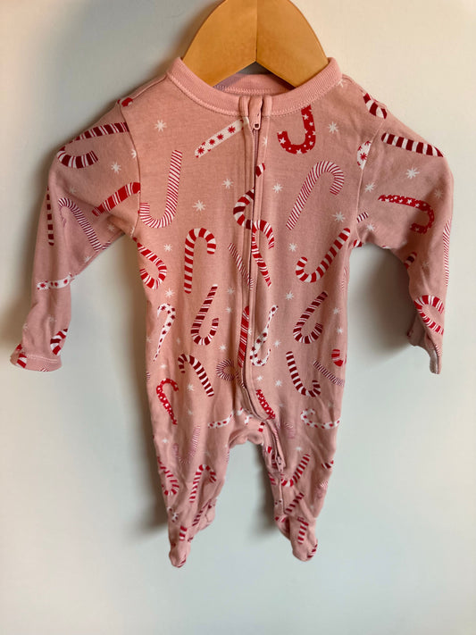 Candycane Sleeper / 3-6m