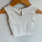 Gap White Lace Hem Tank Top / 18m