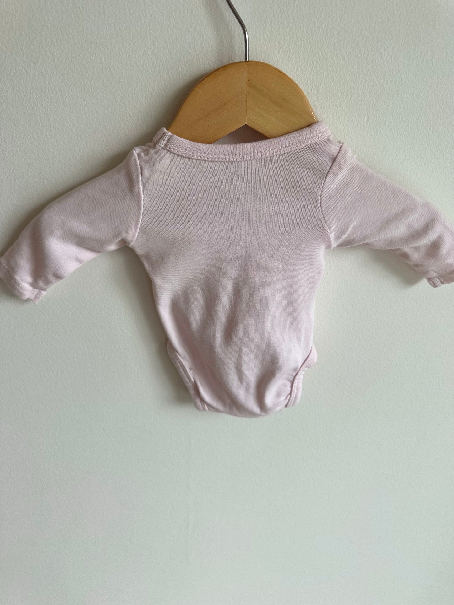 Pink Wrap Bodysuit / 0-1m