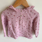 Mushroom Pink Ruffle Top / 12-18m