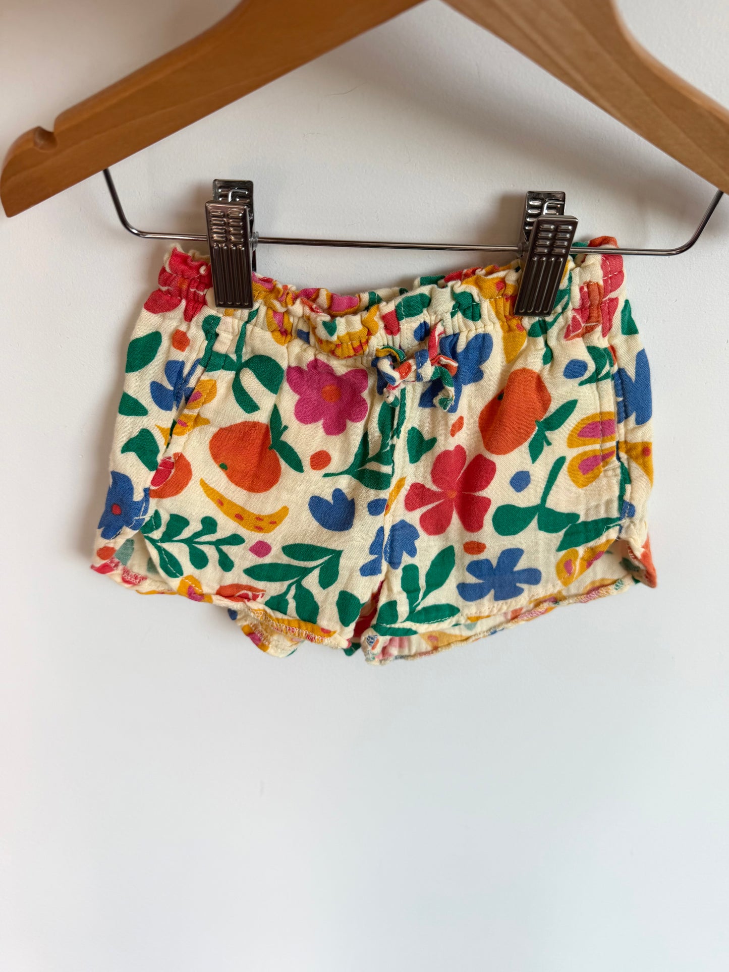 Fruit + Floral Shorts / 18-24m