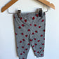 Grey Floral Leggings / 18m