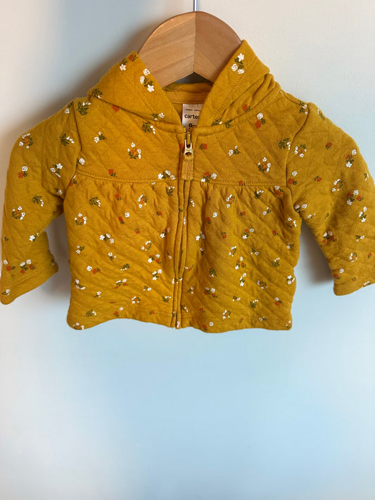 Marigold Floral Hoodie / 9m