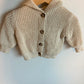 Cream Button Hoodie / 6-12m