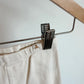 White Ribbed Leggings / 18-24m