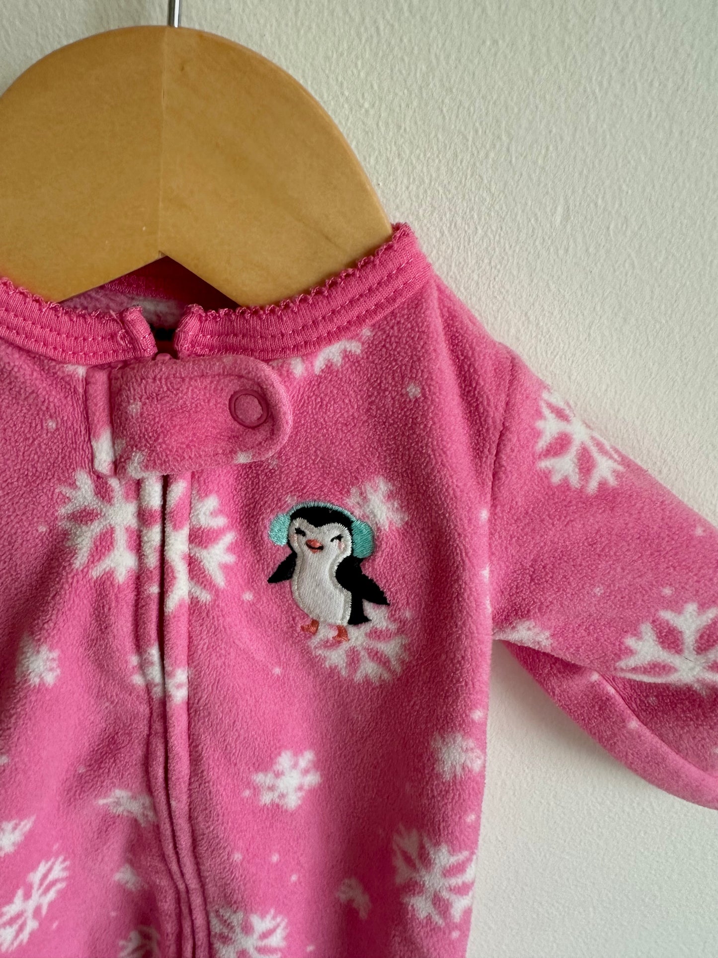 Penguin Snow Pink Sleeper / 0m