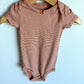 Blush Striped Bodysuit / 9m