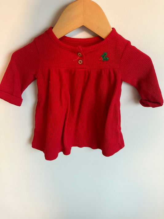 Mistletoe Red Dress / 6m