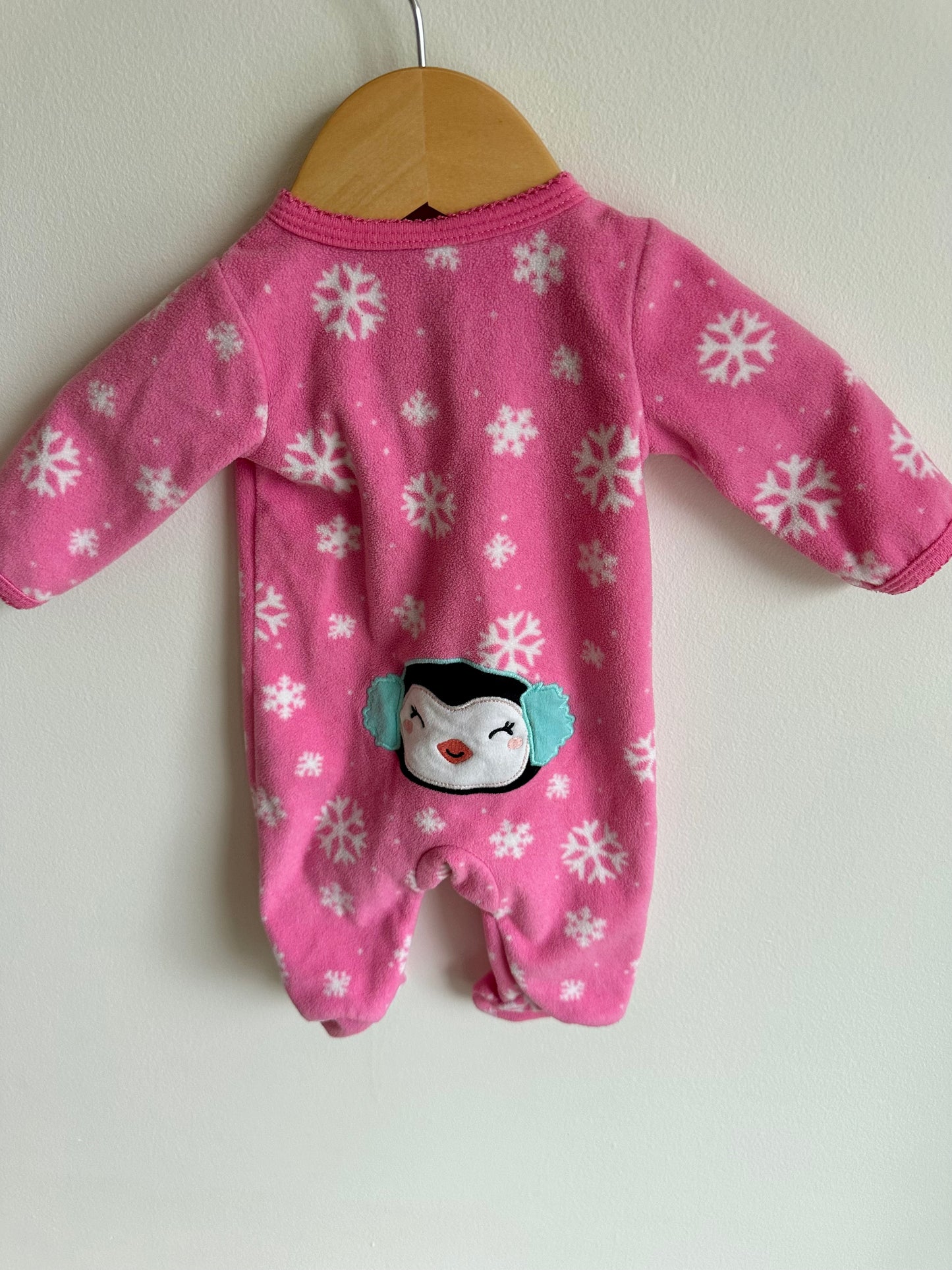 Penguin Snow Pink Sleeper / 0m