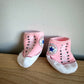 Converse, White + Pink Socks / 0-6m