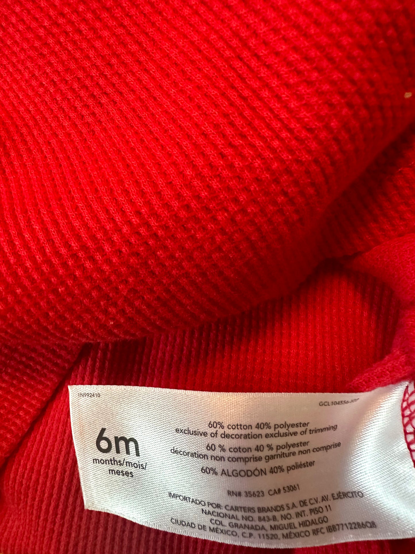 Mistletoe Red Dress / 6m