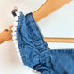 Chambray White Edge Bubble Romper / 18-24m