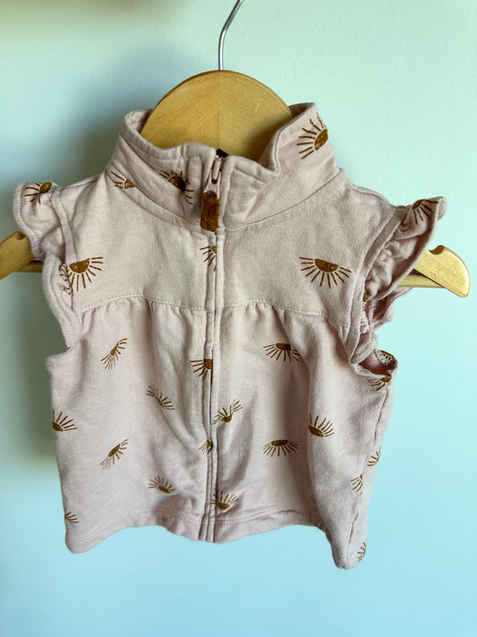 Blush Sunshine Zip Vest / 18m