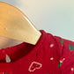Red Christmas Icons Dress / 3-6m