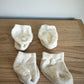 Beige Socks (Set of 4) / 0-6m