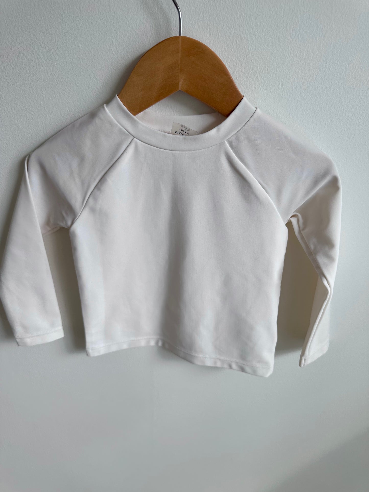 Cream Long Sleeve Swim Top / 18-24m