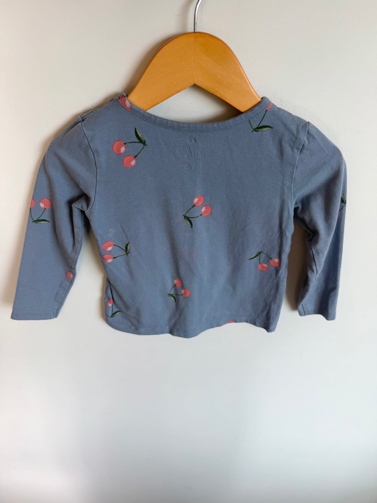 H&M Cherry Long Sleeve Top / 18-24m