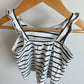Organic Navy Stripe Tank / 12-18m