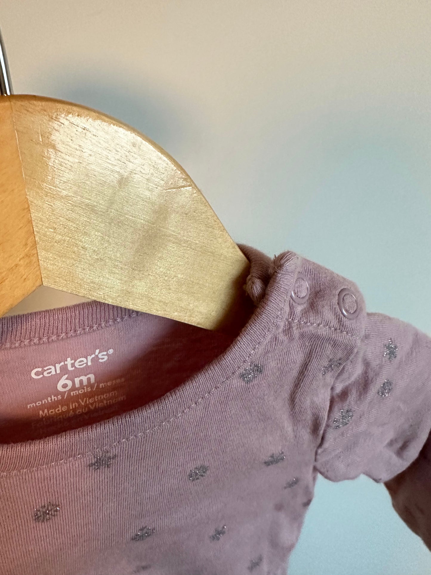 Snowflake Lilac Bodysuit / 3-6m