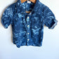 Gap Blue Floral Dress Shirt / 18-24m