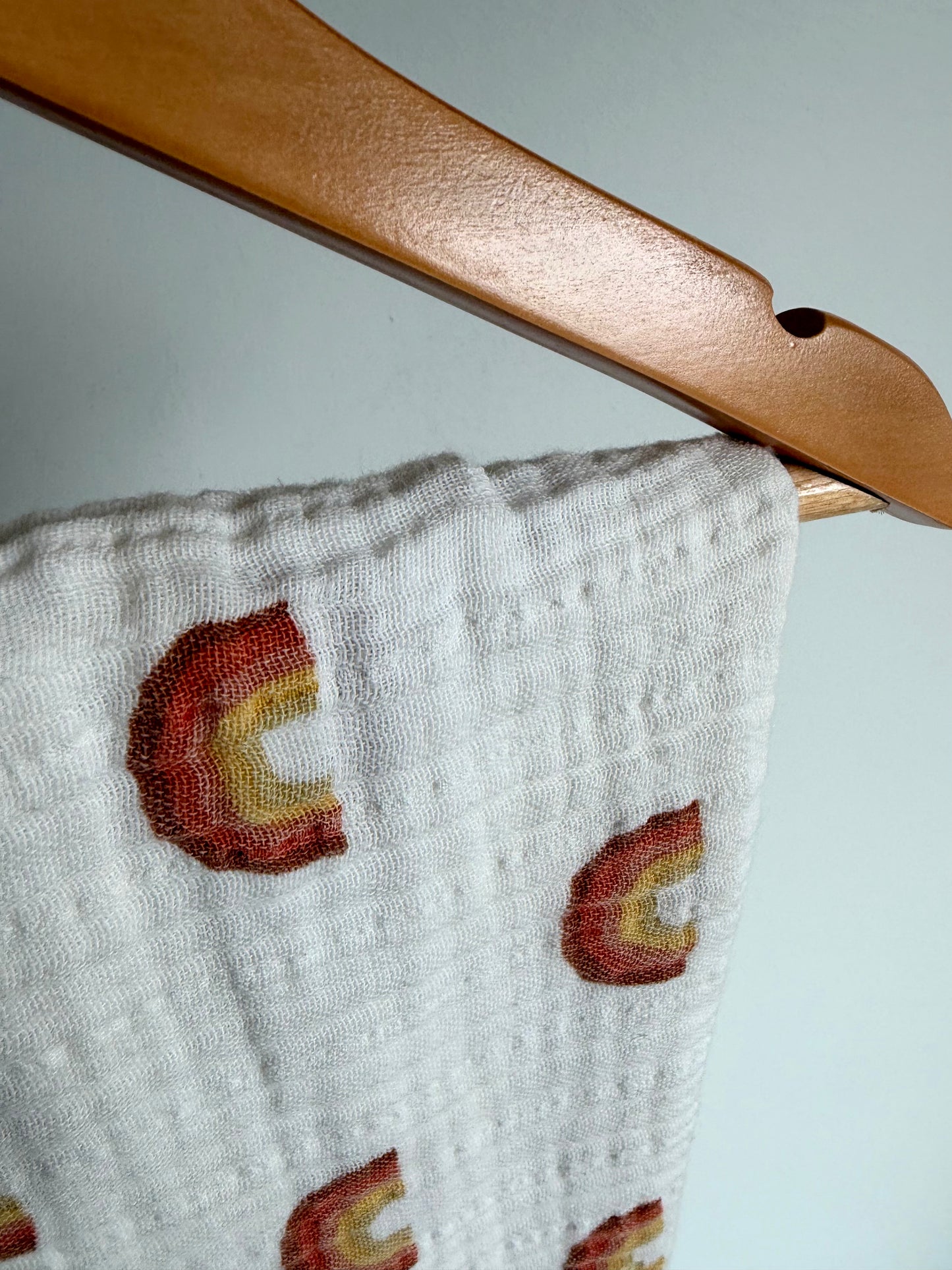 100% Organic Cotton Rainbow Swaddle Blanket