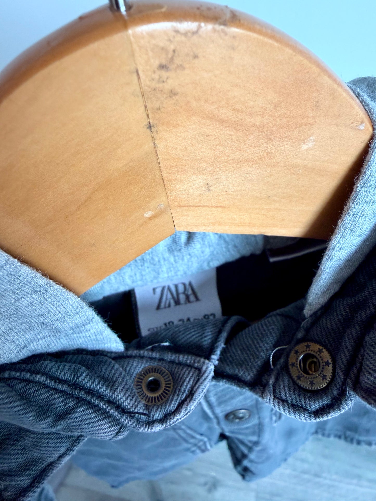 Zara Hood Charcoal Sweater / 18-24m