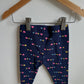 Navy Heart Leggings / 6-12m