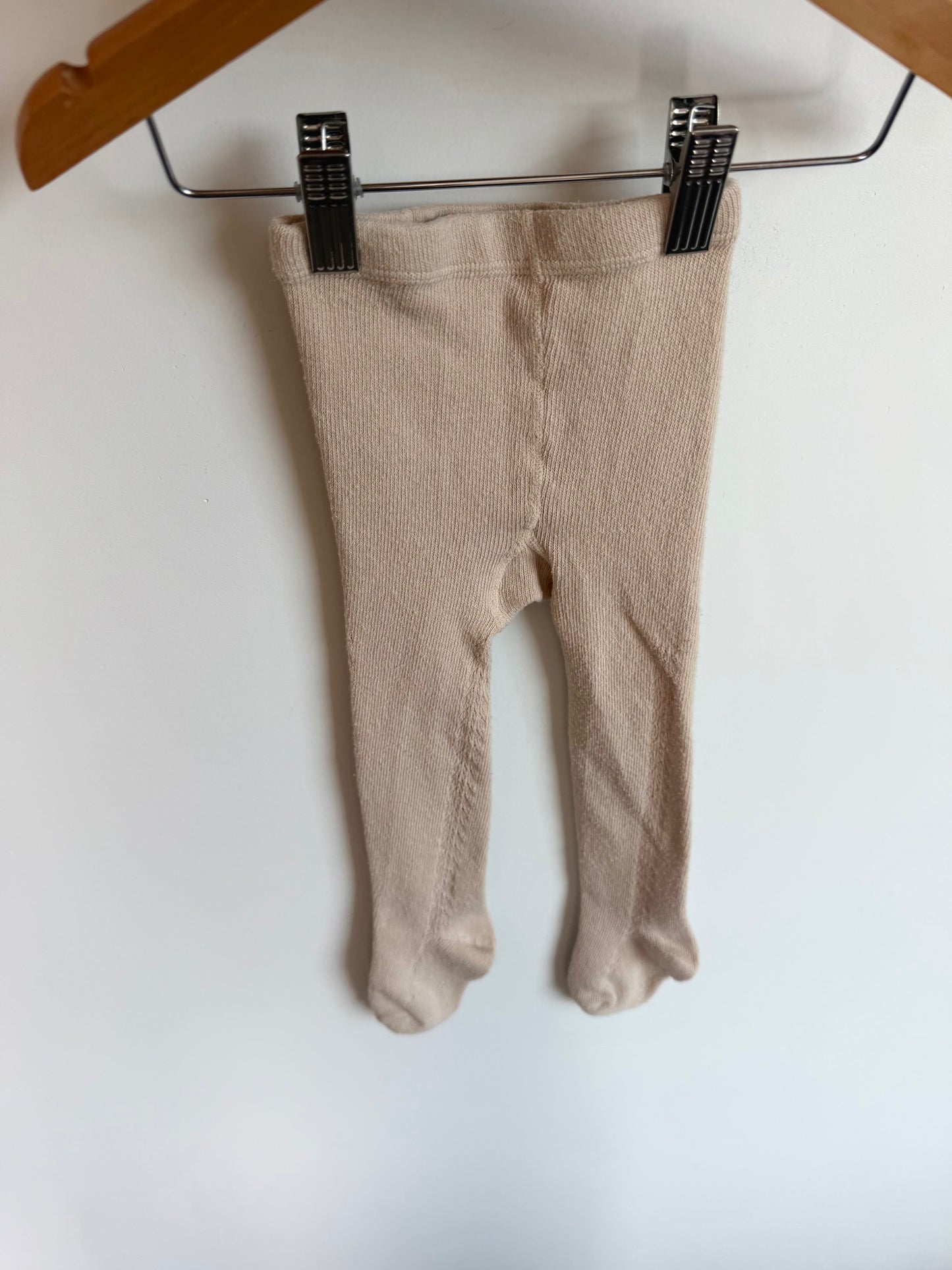 Tan Footed Tights / 12-18m?