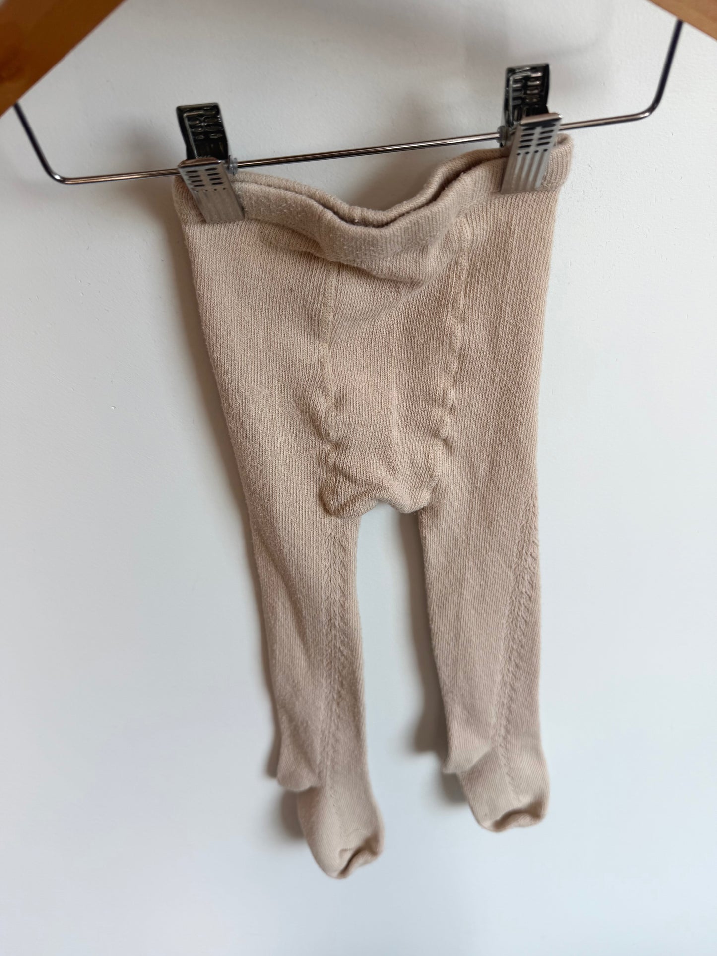 Tan Footed Tights / 12-18m?