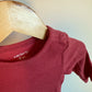Maroon Ribbed Bodysuit / 6m