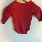 Maroon Ribbed Bodysuit / 6m