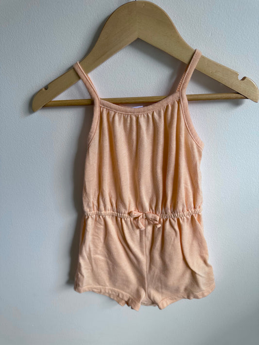 Peach Romper / 18-24m