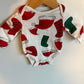 Christmas Hat + Stocking Bodysuit / 0-3m