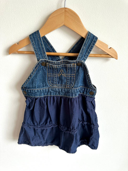 Denim Dress with Navy Skirt / 12m