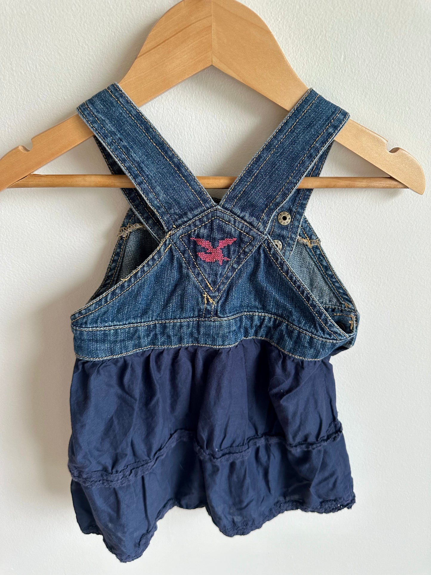 Denim Dress with Navy Skirt / 12m