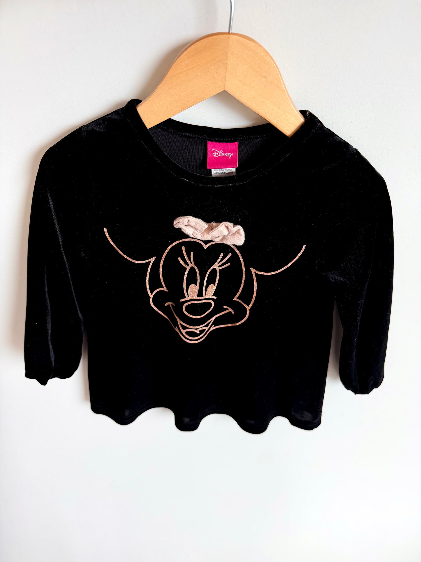 Minnie Mouse Velvet Dress / 2T