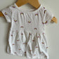 White Rainbow Dress / 3-6m