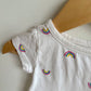 White Rainbow Dress / 3-6m