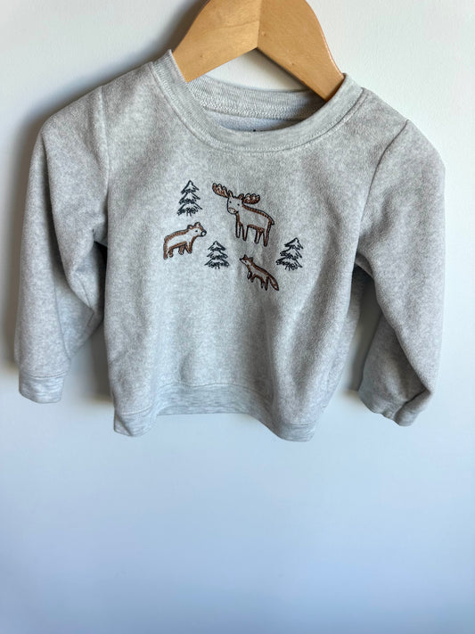 Woodlands Grey Sweater / 24m