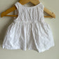 White Eyelet Cotton Dress / 0-3m