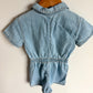 Collared Denim Romper / 2-3T