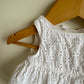 White Eyelet Cotton Dress / 0-3m