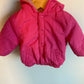 Bright Pink Hood Reversible Jacket / 6-12m