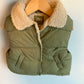 Green Sherpa Lined Vest / 18-24m
