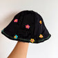 Black Embroidery Bucket Hat / 18-24m?