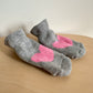 Set of Two Thick Socks- Grey + White/ 6-12m