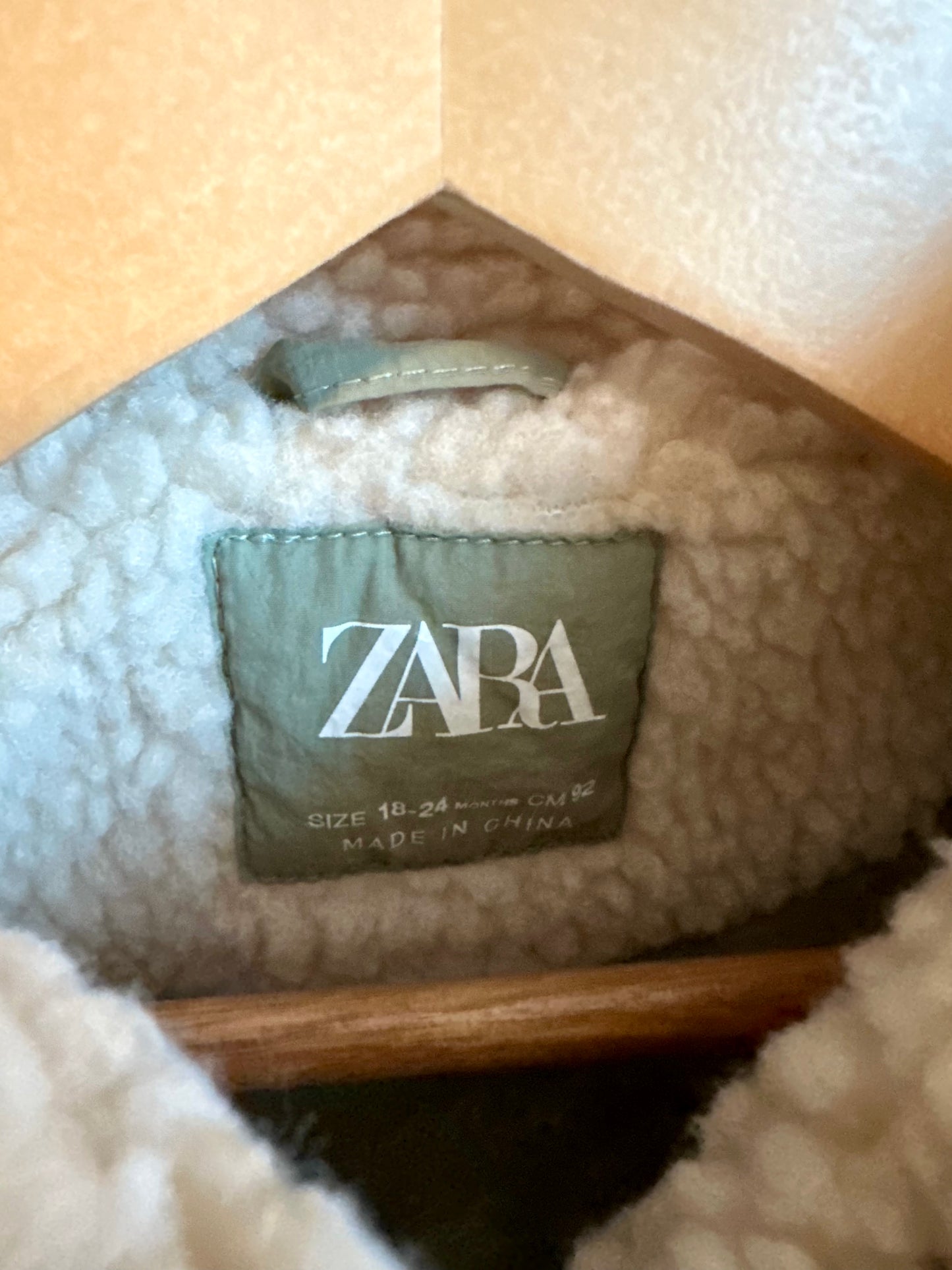 Green Sherpa Lined Vest / 18-24m